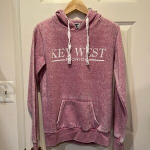 Key West hoodie, pink, size Small